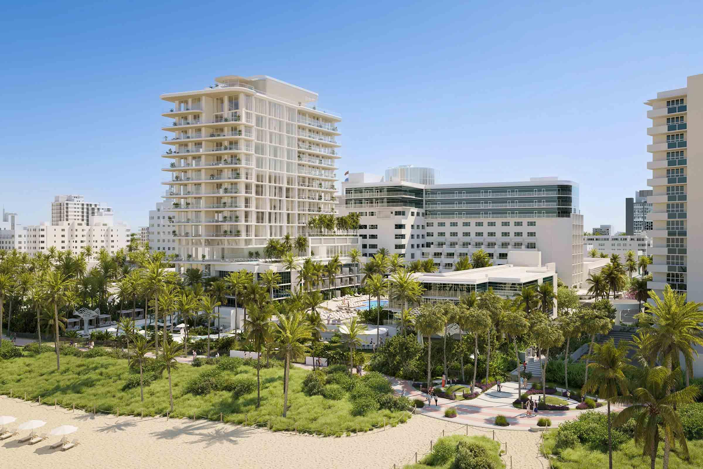 Rendering of Ritz Carlton South Beach Lincoln Road Beach